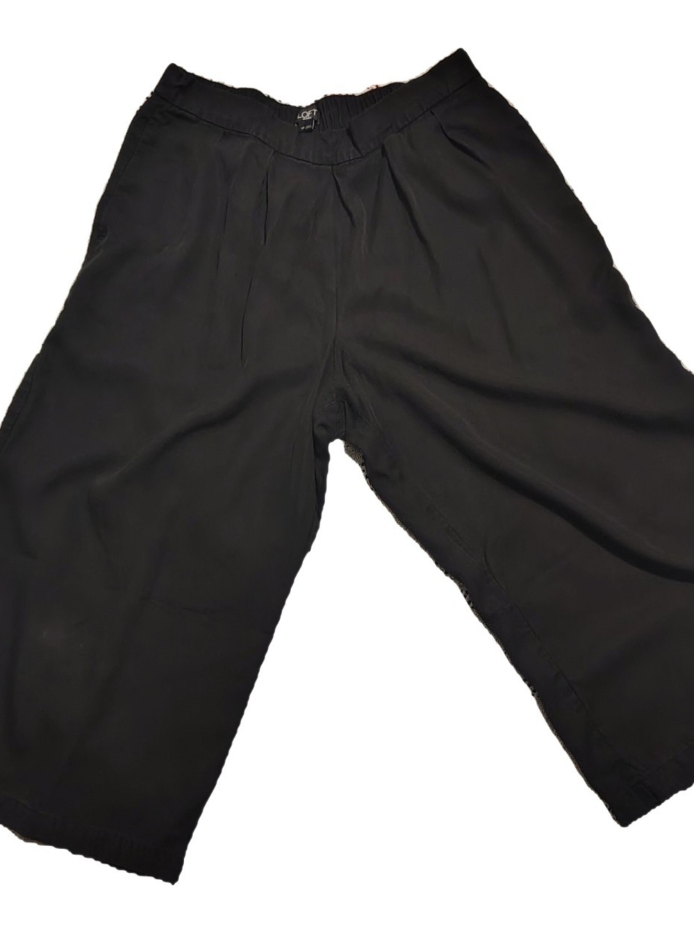 LOFT Black Men’s Relaxed Wide-Leg Chinos